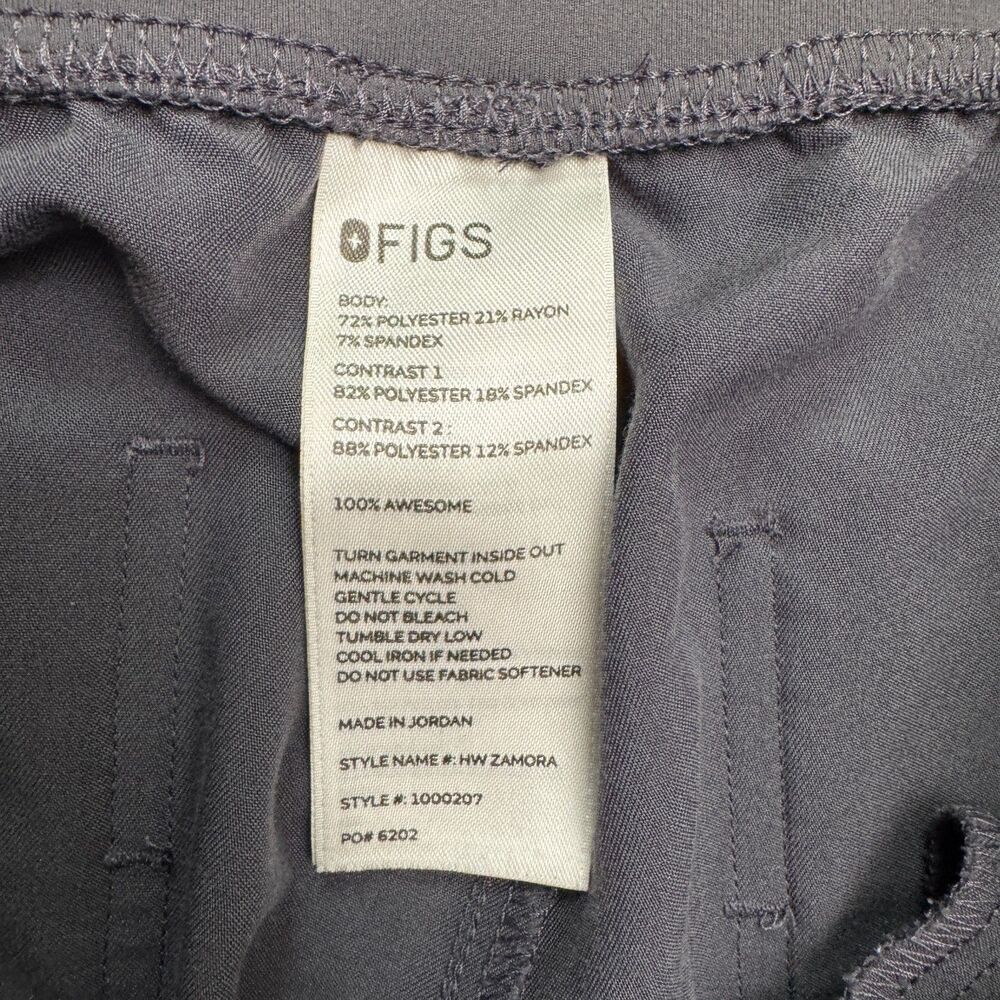 FIGS Technical Collection Zamora Cargo Jogger Scrub Pants Womens XL Gray Medical - Picture 4 of 16